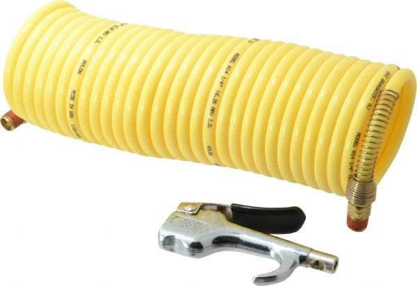 Coilhose Pneumatics - 1/4" ID Thumb Lever Blow Gun - 25' Long Hose - Top Tool & Supply