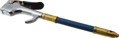 Coilhose Pneumatics - Safety Flexible Extension Tube Thumb Lever Blow Gun - 1/4 NPT, 6" Tube Length, Zinc - Top Tool & Supply