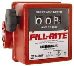 Tuthill - 1" NPT Port Fuel Flowmeter - 50 Max psi, 5 to 20 GPM, Aluminum - Top Tool & Supply