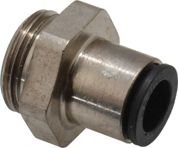 Legris - 8mm Outside Diam, 3/8 BSPP, Nickel Plated Brass Push-to-Connect Tube Male Connector - 290 Max psi - Top Tool & Supply