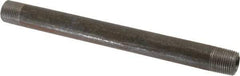 Made in USA - Schedule 80, 3/8" Diam x 7" Long Black Pipe Nipple - Threaded - Top Tool & Supply