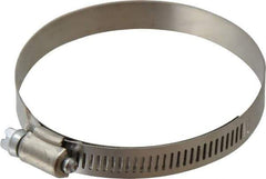 IDEAL TRIDON - SAE Size 52, 2-13/16 to 3-3/4" Diam, Stainless Steel Shielded Worm Drive Clamp - Material Grade 201, Series 613 - Top Tool & Supply