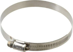 IDEAL TRIDON - SAE Size 60, 3-9/16 to 4-1/4" Diam, Stainless Steel Shielded Worm Drive Clamp - Material Grade 201, Series 613 - Top Tool & Supply