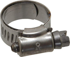 IDEAL TRIDON - SAE Size 8, 5/8 to 1" Diam, Stainless Steel Shielded Worm Drive Clamp - Material Grade 301, Series 615 - Top Tool & Supply