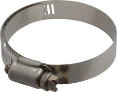 IDEAL TRIDON - SAE Size 32, 1-9/16 to 2-1/2" Diam, Stainless Steel Shielded Worm Drive Clamp - Material Grade 301, Series 615 - Top Tool & Supply