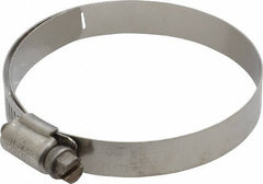 IDEAL TRIDON - SAE Size 48, 2-9/16 to 3-1/2" Diam, Stainless Steel Shielded Worm Drive Clamp - Material Grade 301, Series 615 - Top Tool & Supply