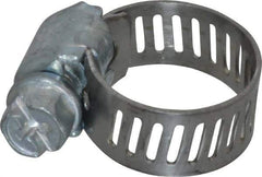 IDEAL TRIDON - SAE Size 4, 5/16 to 5/8" Diam, Carbon Steel Miniature Worm Drive Clamp - 5/16" Wide, Series 300 - Top Tool & Supply