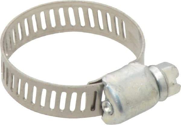 IDEAL TRIDON - SAE Size 10, 1/2 to 1-1/16" Diam, Carbon Steel Miniature Worm Drive Clamp - 5/16" Wide, Series 300 - Top Tool & Supply