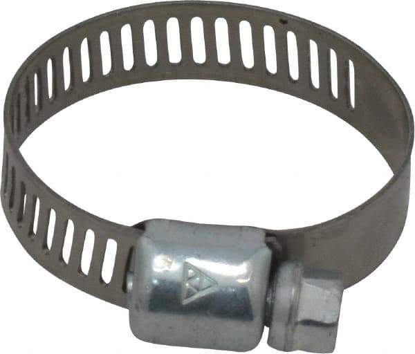 IDEAL TRIDON - SAE Size 12, 9/16 to 1-1/4" Diam, Carbon Steel Miniature Worm Drive Clamp - 5/16" Wide, Series 300 - Top Tool & Supply