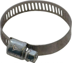 IDEAL TRIDON - SAE Size 16, 11/16 to 1-1/2" Diam, Carbon Steel Miniature Worm Drive Clamp - 5/16" Wide, Series 300 - Top Tool & Supply