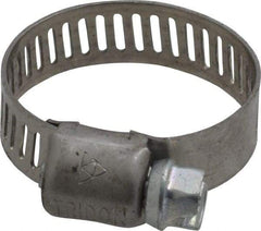 IDEAL TRIDON - SAE Size 8, 7/16 to 1" Diam, Stainless Steel Miniature Worm Drive Clamp - 5/16" Wide, Material Grade 301, Series 325 - Top Tool & Supply