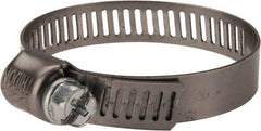 IDEAL TRIDON - SAE Size 20, 7/8 to 1-3/4" Diam, Stainless Steel Miniature Worm Drive Clamp - 5/16" Wide, Material Grade 301, Series 325 - Top Tool & Supply