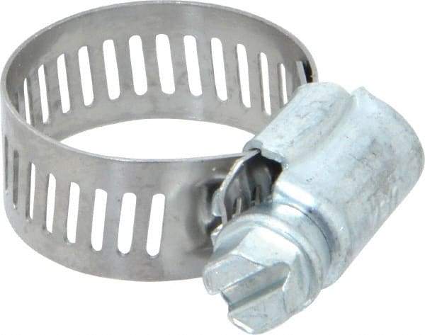 IDEAL TRIDON - SAE Size 10, 9/16 to 1-1/16" Diam, Carbon Steel Worm Drive Clamp - 1/2" Wide, Series 600 - Top Tool & Supply