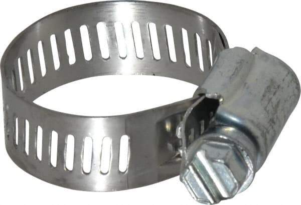 IDEAL TRIDON - SAE Size 12, 9/16 to 1-1/4" Diam, Carbon Steel Worm Drive Clamp - 1/2" Wide, Series 600 - Top Tool & Supply