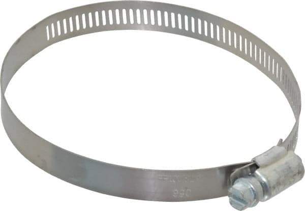 IDEAL TRIDON - SAE Size 56, 3-1/16 to 4" Diam, Carbon Steel Worm Drive Clamp - 1/2" Wide, Series 600 - Top Tool & Supply