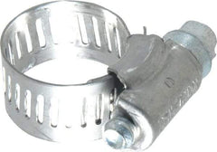 IDEAL TRIDON - SAE Size 6, 3/8 to 7/8" Diam, Stainless Steel Worm Drive Clamp - 1/2" Wide, Material Grade 201, Series 611 - Top Tool & Supply