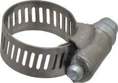 IDEAL TRIDON - SAE Size 8, 7/16 to 1" Diam, Stainless Steel Worm Drive Clamp - 1/2" Wide, Material Grade 201, Series 611 - Top Tool & Supply