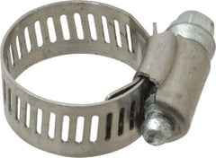 IDEAL TRIDON - SAE Size 10, 9/16 to 1-1/16" Diam, Stainless Steel Worm Drive Clamp - 1/2" Wide, Material Grade 201, Series 611 - Top Tool & Supply