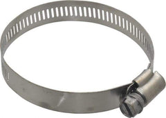 IDEAL TRIDON - SAE Size 40, 2-1/16 to 3" Diam, Stainless Steel Worm Drive Clamp - 1/2" Wide, Material Grade 201, Series 611 - Top Tool & Supply