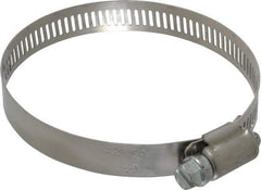 IDEAL TRIDON - SAE Size 44, 2-5/16 to 3-1/4" Diam, Stainless Steel Worm Drive Clamp - 1/2" Wide, Material Grade 201, Series 611 - Top Tool & Supply