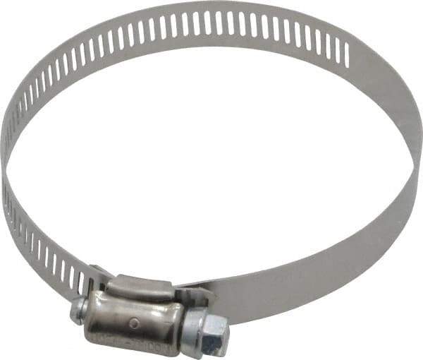 IDEAL TRIDON - SAE Size 48, 2-9/16 to 3-1/2" Diam, Stainless Steel Worm Drive Clamp - 1/2" Wide, Material Grade 201, Series 611 - Top Tool & Supply