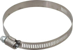 IDEAL TRIDON - SAE Size 60, 3-5/16 to 4-1/4" Diam, Stainless Steel Worm Drive Clamp - 1/2" Wide, Material Grade 201, Series 611 - Top Tool & Supply