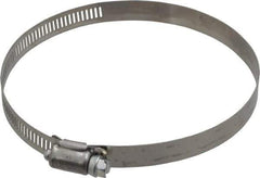 IDEAL TRIDON - SAE Size 72, 3 to 5" Diam, Stainless Steel Worm Drive Clamp - 1/2" Wide, Material Grade 201, Series 611 - Top Tool & Supply