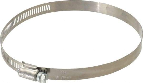 IDEAL TRIDON - SAE Size 80, 3-1/2 to 5-1/2" Diam, Stainless Steel Worm Drive Clamp - 1/2" Wide, Material Grade 201, Series 611 - Top Tool & Supply