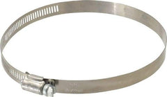 IDEAL TRIDON - SAE Size 80, 3-1/2 to 5-1/2" Diam, Stainless Steel Worm Drive Clamp - 1/2" Wide, Material Grade 201, Series 611 - Top Tool & Supply