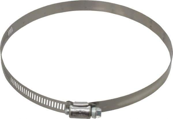 IDEAL TRIDON - SAE Size 96, 4-1/2 to 6-1/2" Diam, Stainless Steel Worm Drive Clamp - 1/2" Wide, Material Grade 201, Series 611 - Top Tool & Supply