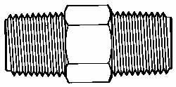 Made in USA - 3/8 NPT Nylon Threaded Tube Fitting - Natural - Top Tool & Supply