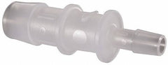 Made in USA - Polypropylene Single Barbed Tube Reducer - Natural - Top Tool & Supply