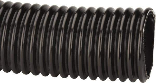 Kuriyama of America - 4" ID x 4.76" OD, 35 Max psi, Full In. Hg, Dry Material Handling & Transfer Hose - Polyurethane, 6" Bend Radius, 100' Coil Length, Black - Top Tool & Supply