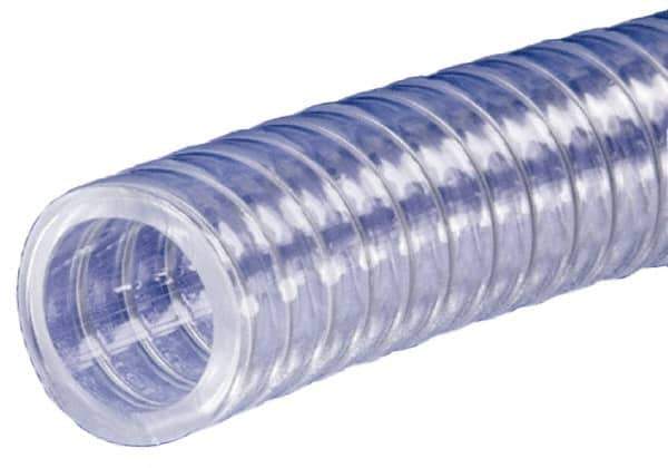 Kuriyama of America - 1/2" ID x 0.736" OD, 100' Long, PVC Tube - Clear, 100 Max psi - Top Tool & Supply