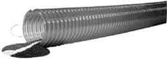 Kuriyama of America - 3" ID x 3.7" OD, 40 Max psi, Full In. Hg, Dry Material Handling & Transfer Hose - Polyurethane, 9" Bend Radius, 60' Coil Length, Clear - Top Tool & Supply