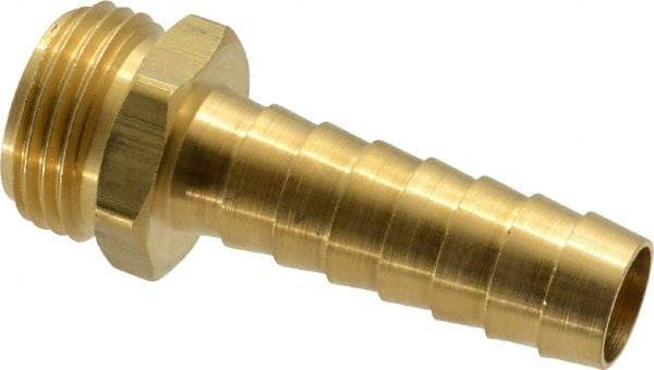 Dixon Valve & Coupling - 3/4 NH Garden Hose Fitting - Brass, Long Shank Male Connector - Top Tool & Supply