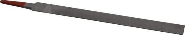 Simonds File - 8" Long, Second Cut, Half Round American-Pattern File - Double Cut, Tang - Top Tool & Supply