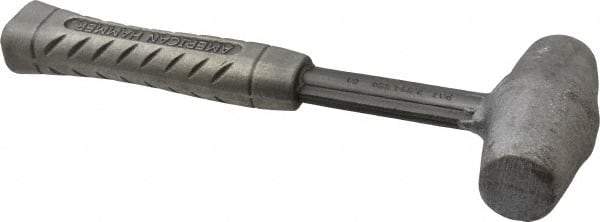 American Hammer - 4 Lb Head 1-1/2" Face Lead Alloy Nonmarring Lead Hammer - 12" OAL, Aluminum Handle - Top Tool & Supply