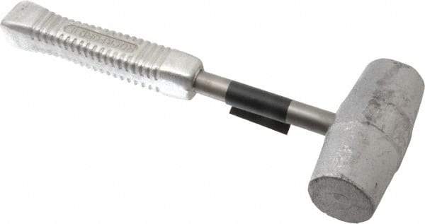 American Hammer - 7 Lb Head 2" Face Lead Alloy Nonmarring Lead Hammer - 13-1/2" OAL, Aluminum Handle - Top Tool & Supply