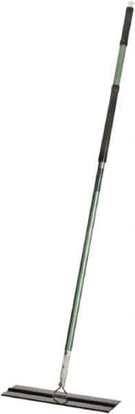 Ability One - 55" Long x 6" Wide Microfiber Dust Flat Mop - Hook & Loop, Green, Looped Head, Launderable - Top Tool & Supply