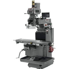 Jet - 54" Long x 12" Wide, 3 Phase Newall DP700 CNC Milling Machine - Variable Speed Pulley Control, NT40 Taper, 5 hp - Top Tool & Supply