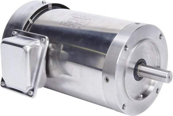 Leeson - 2 Max hp, 1,800 Max RPM, Premium Efficient Electric AC DC Motor - 230/460 V Input, Three Phase, 145TC Frame, C-Face Mount, TEFC Enclosure - Top Tool & Supply