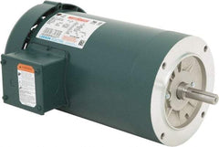 Leeson - 3 Max hp, 3,600 Max RPM, Premium Efficient Electric AC DC Motor - 230/460 V Input, Three Phase, 56C Frame, C-Face Mount, TEFC Enclosure - Top Tool & Supply