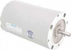 Leeson - 1 Max hp, 850 Max RPM, Electric AC DC Motor - 208-230/460 V Input, Three Phase, 56C Frame, C-Face Mount, TEAO Enclosure - Top Tool & Supply