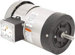 Leeson - 1 Max hp, 1,800 Max RPM, Premium Efficient Electric AC DC Motor - 230/460 V Input, Three Phase, 56C Frame, C-Face Mount, TEFC Enclosure - Top Tool & Supply