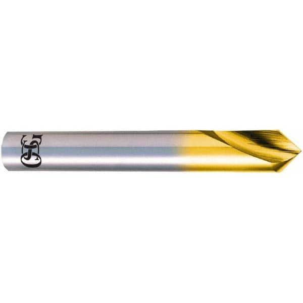 OSG - 3mm Body Diam, 90°, 48mm OAL, High Speed Steel Spotting Drill - Top Tool & Supply