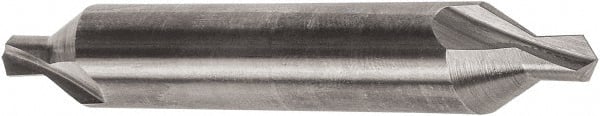 Precision Twist Drill - #0 Plain Cut 60° Incl Angle Solid Carbide Combo Drill & Countersink - Top Tool & Supply