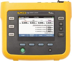 Fluke - 3 Phase, 1,000 VAC, 0.20 to 6,000 Amp Capability, 3.5 to 42.5 Hz Calibration, LCD Display Power Meter - 0.5 Current Accuracy, 0.5 Voltage Accuracy - Top Tool & Supply