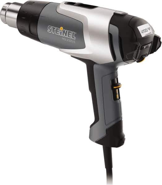 Steinel - 120 to 1,200°F Heat Setting, 4 to 13 CFM Air Flow, Heat Gun - 120 Volts, 13.5 Amps, 1,600 Watts, 6' Cord Length - Top Tool & Supply