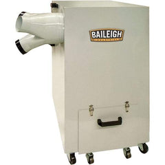 Baileigh - 5µm, 220 Volt Portable Metal Dust Collector - 30-1/2" Long x 21" Deep x 39-1/2" High, 4" Connection Diam, 1,450 CFM Air Flow, 10.4" Static Pressure Water Level - Top Tool & Supply